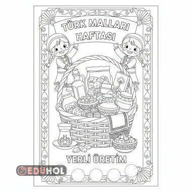 Yerli malı haftası ile ilgili boyama