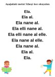 A,N,E,T,İ,L HIZLI OKUMA METNİ