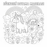 Eğlenceli boyama sayfası
