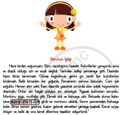Ebru'nun İyiliği Okuma-Anlama Metni