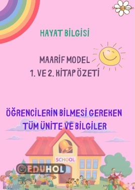 Hayat Bilgisi Ders Kitabı Tüm Konular-Broşür
