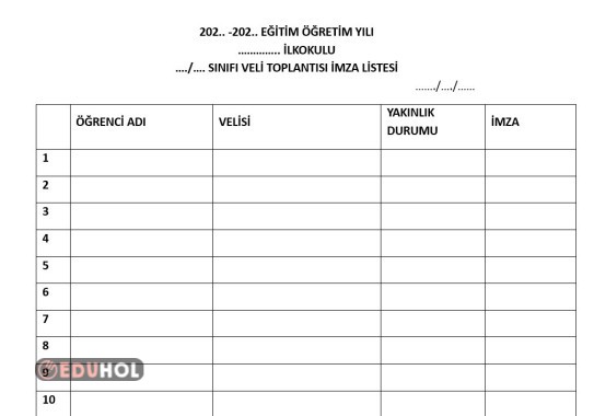 Veli Toplantısı İmza Sirküsü
