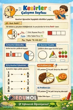 Kesirler (konu anlatımı ve etkinlikler)