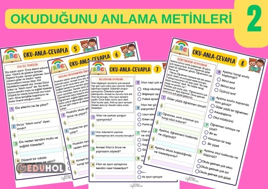 Oku-Anla-Cevapla - 2  (Okuduğunu anlama metinleri-2)