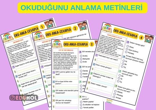 Oku-Anla-Cevapla (Okuduğunu anlama metinleri)