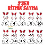2'şer Ritmik sayma