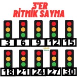 3'er ritmik sayma