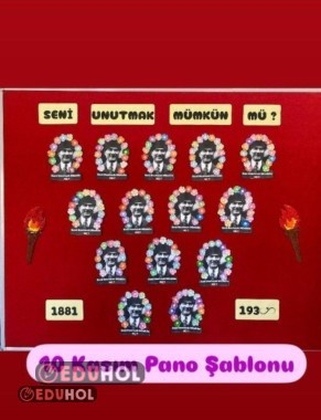 10 KASIM PANO ETKİNLİK ŞABLONU