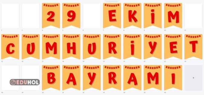 29 Ekim Cumhuriyet Bayramı Fla... · Eduhol - Etkinlik İndir Oyun Oyna ...