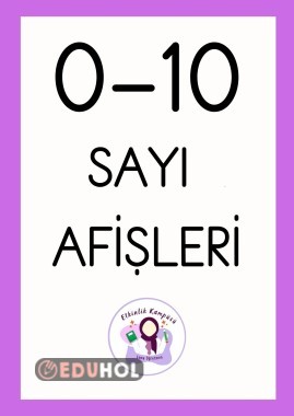 Pano İçin Sayı Afişleri