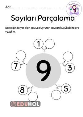 Sayı Parçalama Sayı Hissi Etkinliği