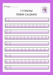 0-9 Tüm Rakamlar Yazma Çalışması