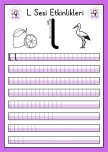 L Sesi Yazma Çalışması