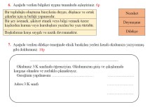3. SINIF HAYAT BİLGİSİ1. ÜNİTE SÜREÇ DEĞERLENDİRME