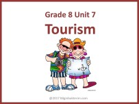 8th grade unit 7 tourism flahcards
