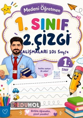 106 sayfalık 3-7 yaş arası kullanılabilecek çizgi çalışmaları