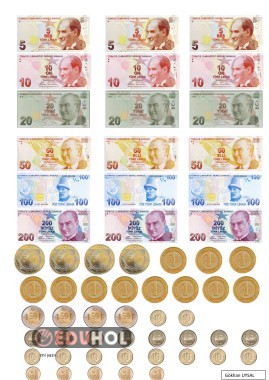 PARALARIMIZ DEFTER GÖRSELLERİ (KES YAPIŞTIR)