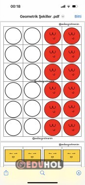 2. SINIF GEOMETRİK ŞEKİLLER DEFTERE YAPIŞTIRMA ETKİNLİĞİ