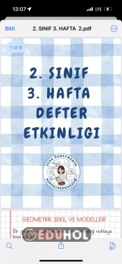 2.  SINIF 3. Hafta etkinlik