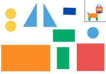 1. Sınıf geometrik şekillerle istenilen görseli oluşturma