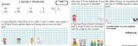 5 PROBLEM 5 İŞLEM(MATEMATİK DEĞERLENDİRME) 5