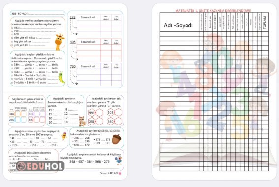 Mat 1. ünite değerlendirme
