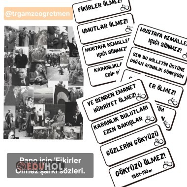 10 Kasım Fikirler Ölmez