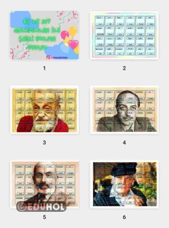 Eş ve Zıt Anlamlılar ile Şairi Bulma Oyunu 