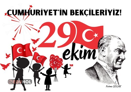 29 EKİM Cumhuriyet Bayramı Pano 16 parça
