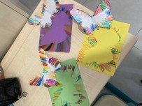 Serbest etkinlik uçan kelebek