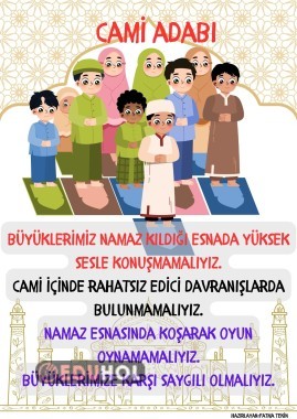 çocuklar için cami adabı