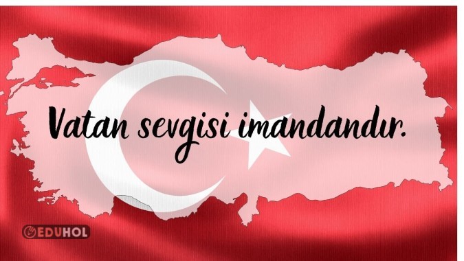 vatan sevgisi imandaNDIR- DEV POSTER