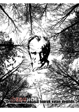 yeşil vatan projesi Atatürk özlü söz afişi