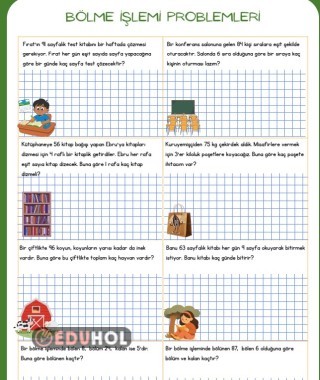 Bölme işlemi ve Bölme problemleri