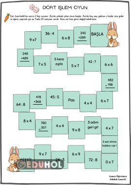 Dört İşlem Zar Oyunu