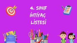 4.Sınıf İhtiyaç Listesi
