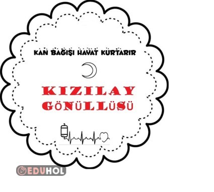 Kızılay gönüllüsü rozeti