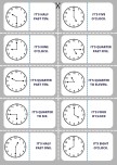 Telling the time matching game