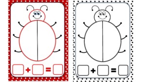 Uğur böceğiyle toplama işlemi - yaz sil