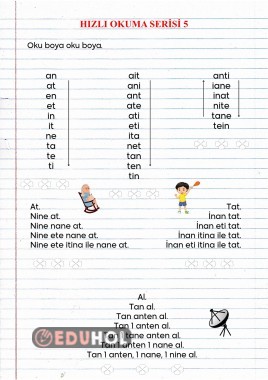 HIZLI OKUMA SERİSİ 5 (A,N,E,T,İ,L)