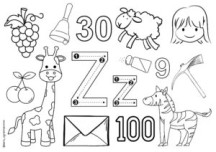 Z sesine kadar tüm harflerle metin çalışması.