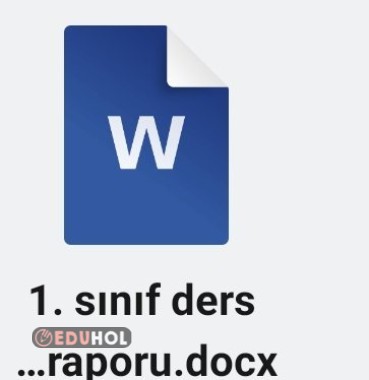 1 sınıf ders kesim raporu