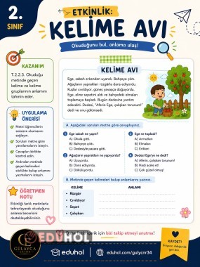 2.SINIF KELİME AVI OYUNU