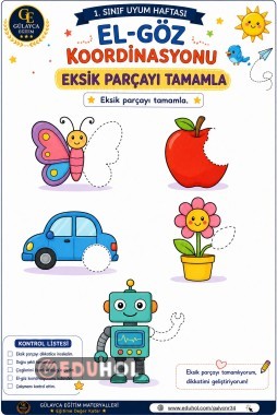 El- Göz Koordinasyonu Geliştirme Eksik parçayı tamamla