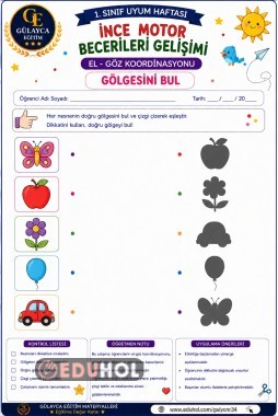 El- Göz Koordinasyonu Geliştirme/ Gölgesini Bul
