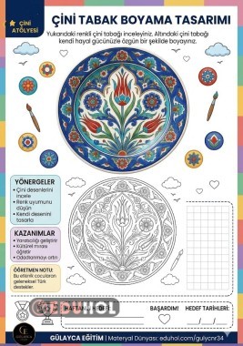 HAYAT BİLGİSİ SANAT: ÇİNİ BOYAMA