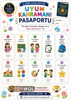 İlk Hafta Etkinlikleri/ Uyum Kahramanı Pasaportu