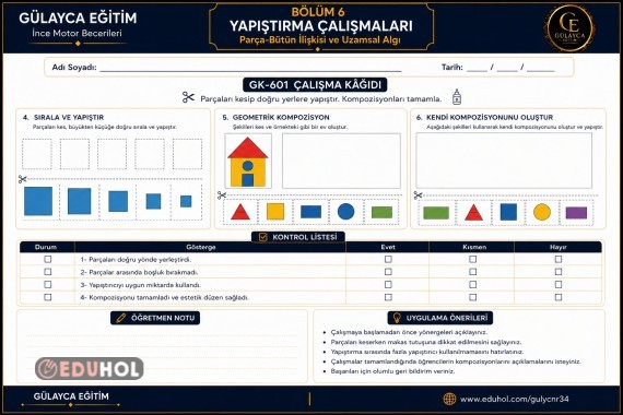 Kesme Yapıştırma Çalışma Kağıdı