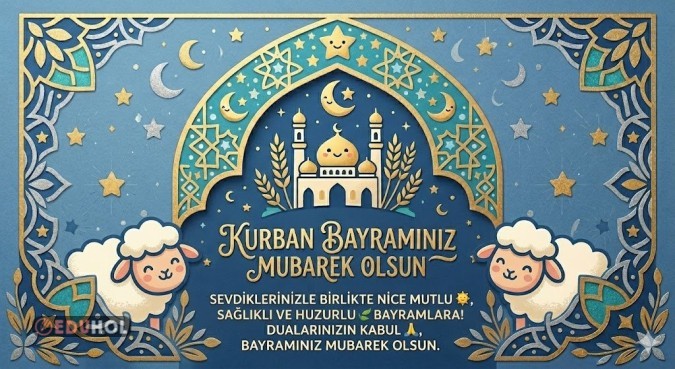 Kurban Bayramı Kutlama Kartı