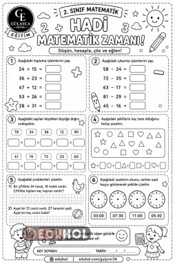 MATEMATİK GENEL TEKRAR ÇALIŞMA KAĞIDI